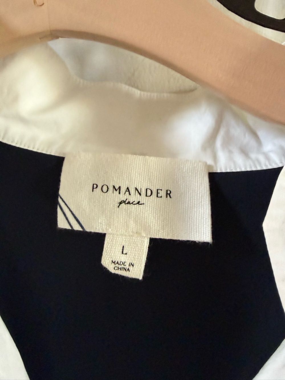 Tuckernuck POMANDER PLACE Colorblock Burnell Shirt Dress in White L - Picture 6 of 11